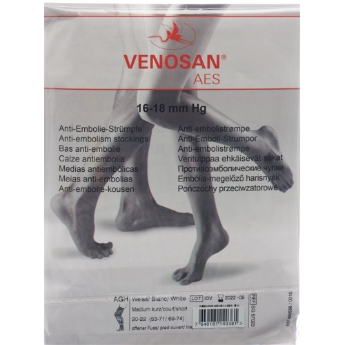 Venosan Aes A-g M Kurz Offen Weiss 1 Paar buy online