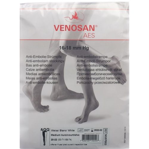 Venosan Aes A-gg M Kurz Offen Weiss 1 Paar buy online