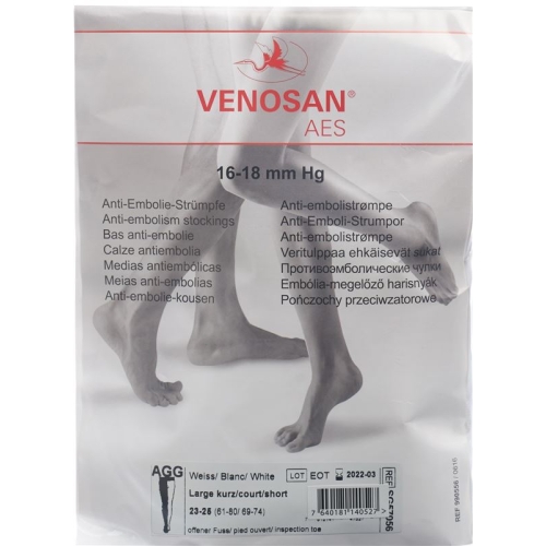 Venosan Aes A-gg L Kurz Offen Weiss 1 Paar buy online