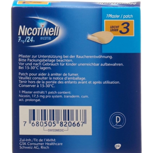 Nicotinell Leicht 7 Pflaster buy online