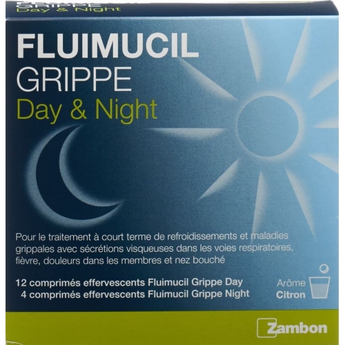 Fluimucil Grippe Day Night 16 Brausetabletten buy online