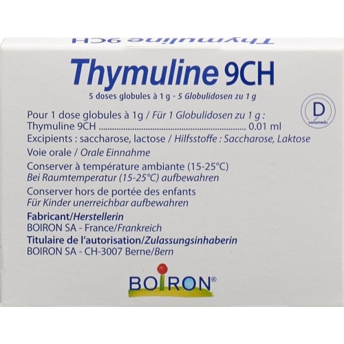 Boiron Thymuline Globuli C 9 5x1 Dos buy online