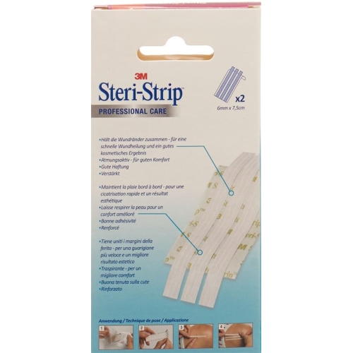 3M Steri Strip 6x75mm Weiss Verstärkt 2x 3 Stück buy online