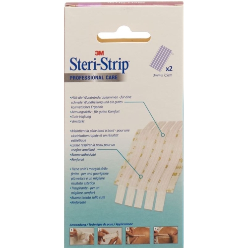 3M Steri Strip 3x75mm Weiss Verstärkt 2x 5 Stück buy online