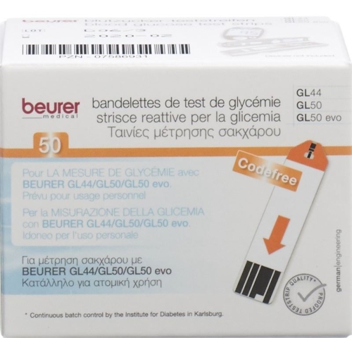 Beurer Teststreifen F Gl44+gl50 Mmol/l 2x 25 Stück buy online