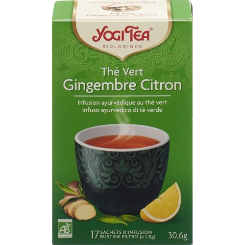 Yogi Green Tea Ingwer Zitrone Beutel 17 Stück buy online