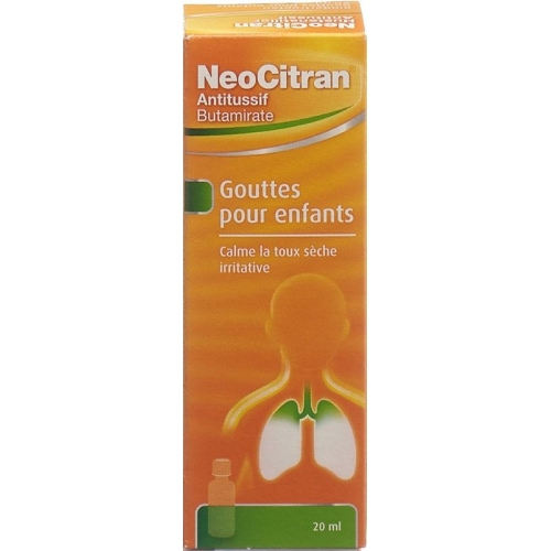 NeoCitran cough suppressant drops 5mg / ml 20ml child Tropffl