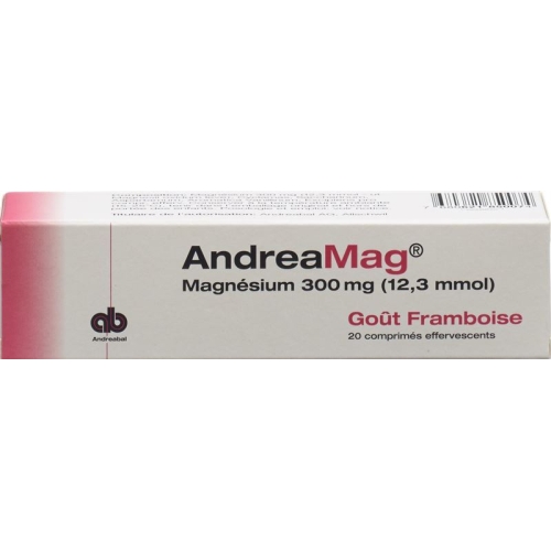 Andreamag Brausetabl 300 mg with raspberry flavor 20 pcs