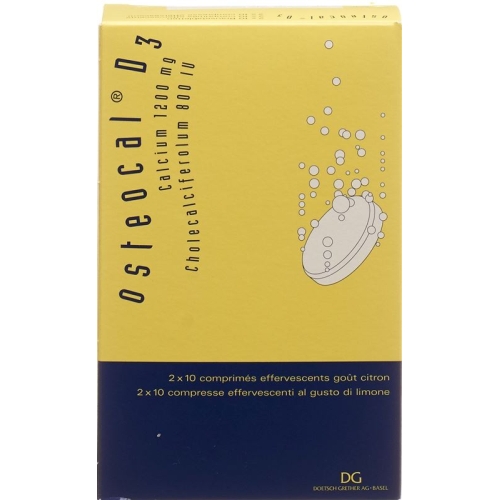 Osteocal D3 Brausetabletten 1200/800 20 Stück buy online