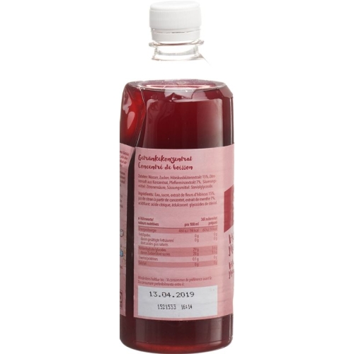 So&so Hibiskus-Minze Konzentrat mit Stevia Flasche 5dl buy online