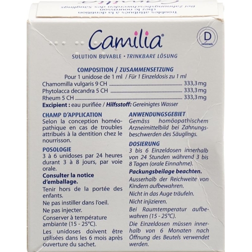 Camilia Lösung 30 Unidos 1ml buy online