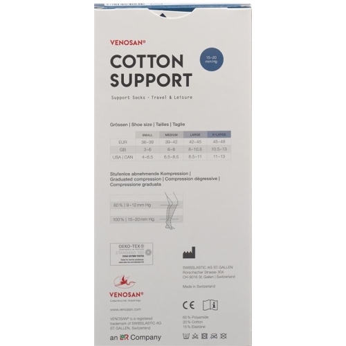 Venosan Cotton A-d Support Socks L Jeans 1 Paar buy online