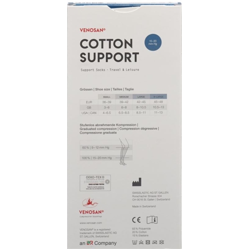 Venosan Cotton A-d Support Socks S Wood 1 Paar buy online