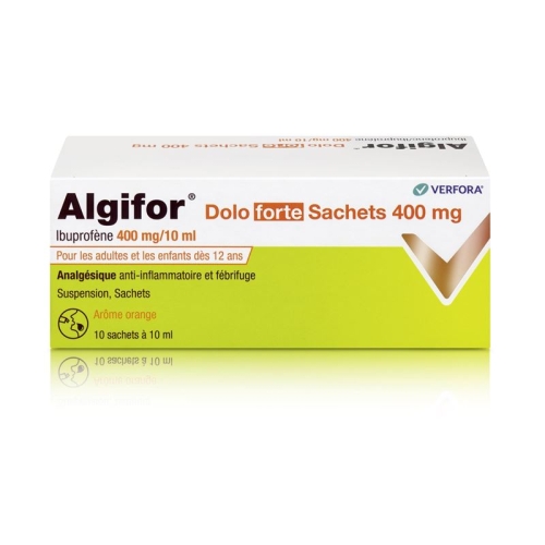 Algifor Dolo Forte Suspension 400mg/10ml 10 Beutel 10ml buy online