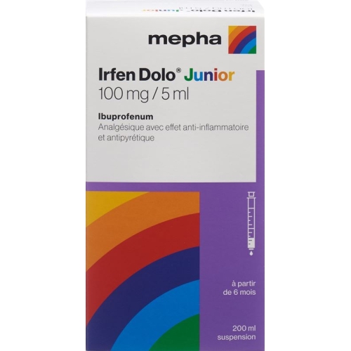 Irfen Dolo Junior Suspension 100mg/5ml Flasche 200ml buy online