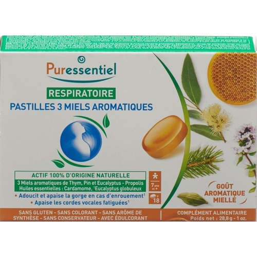 Puressentiel Lozenges 3 honeys 18 pieces buy online