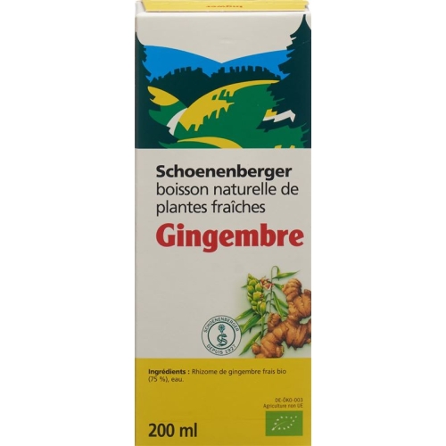 Schönenberger Ginger Fresh Plant Juice Organic 200ml buy online