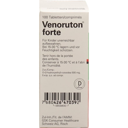 Venoruton Forte 500mg 100 Tabletten buy online