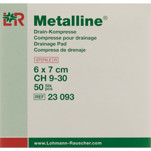 Metalline Drain-Kompressen Steril 6x7cm 50 Beutel buy online