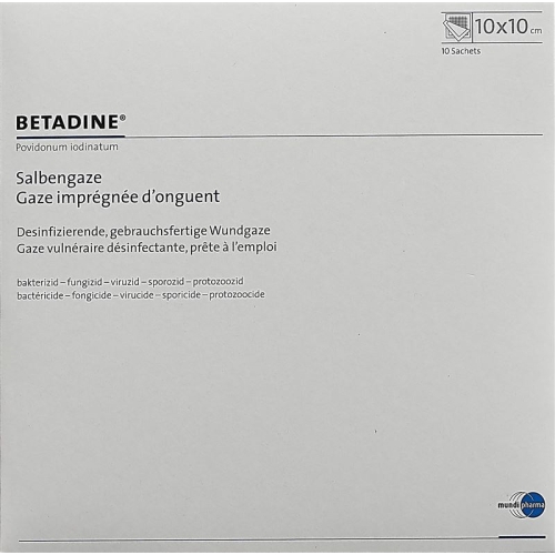 Betadine 10x10cm 10 Salbengazen buy online