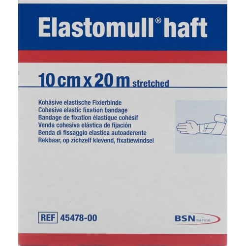 Elastomull Haft Gazebinde Weiss 20mx10cm Rolle buy online