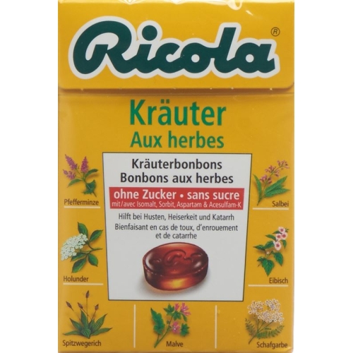 Ricola Kräuter Kräuterbonbons ohne Zucker 50g buy online