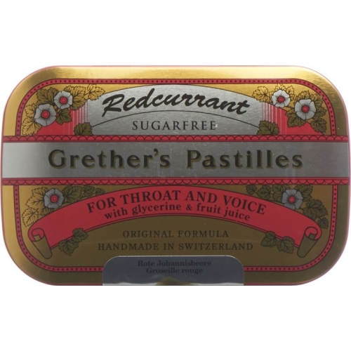 Grether’s Pastilles Redcurrant Zuckerfrei Dose 110g buy online