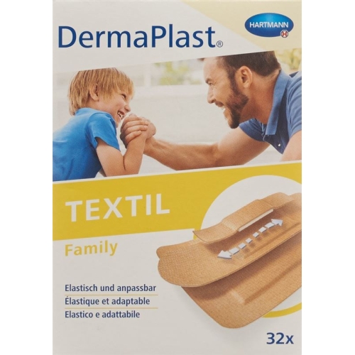 Dermaplast Textil Family Strip 3 Sizes 32 Pieces buy online