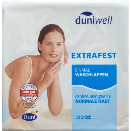 Duniwell Sanft Reinigende Einmal Waschlappen 30 Stück buy online