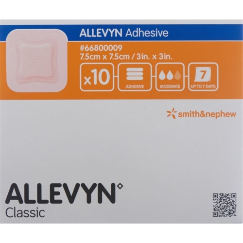 Allevyn Adhesive Wundkompressen 7.5x7.5cm 10 Stück buy online