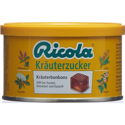 Ricola Kräuterzucker Pastillen 2.5g Dose 100g buy online