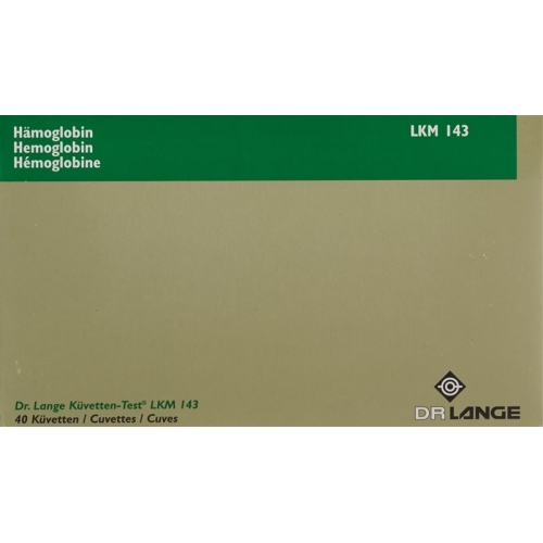 Lange Mini Kuevette Test Haemoglobin 40 Stück Lkm 14 buy online