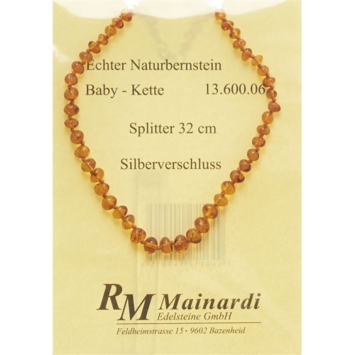 Mainardi Bernstein Babykette Splitter 32cm Silberverschluss buy online