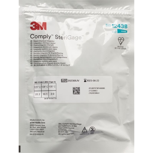 3M Comply Sterigage Integ Dampf 2x5.2cm 100 Stück buy online