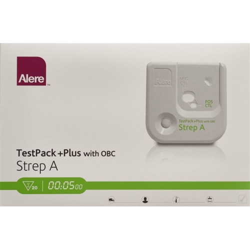 Alere Test Pack Plus Strep A with OBC 20 pcs