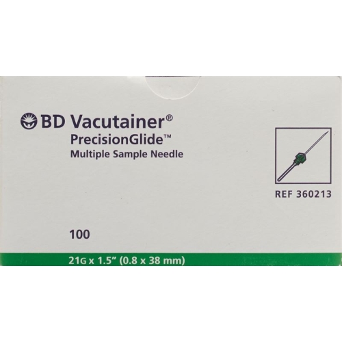 Vacutainer Kanüle 21g 0.8x38mm Grün 100 Stück buy online