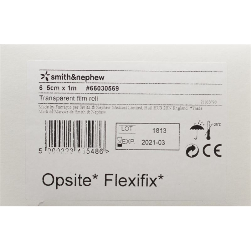 Opsite Flexifix Folienverband 5cmx1m 6 Rollen buy online