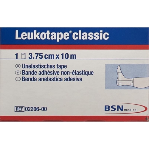 Leukotape Classic unelastische Klebebinde 10m x 3.75cm Weiss buy online