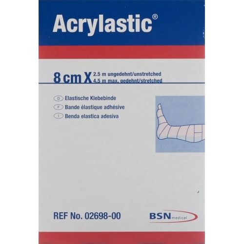 Acrylastic Elastische Klebebinde 2.5m x 8cm buy online