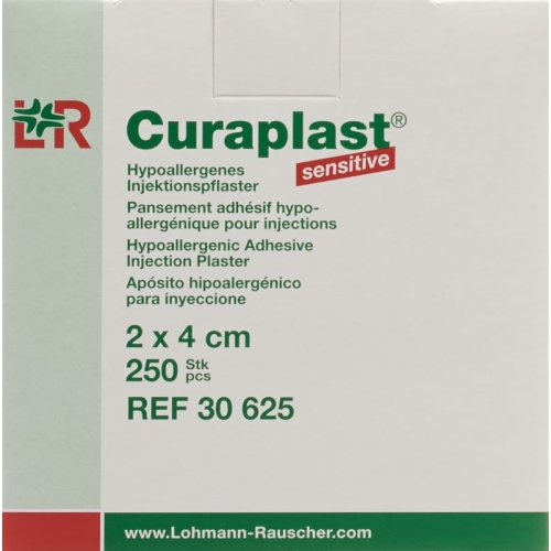 Curaplast Sensitive Injektionspfl 2cmx4cm 250 Stück buy online