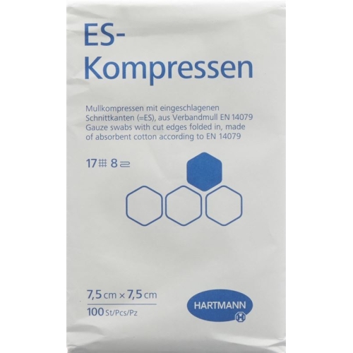 Hartmann Es Kompressen 8-fach 7.5x7.5cm 100 Stück buy online