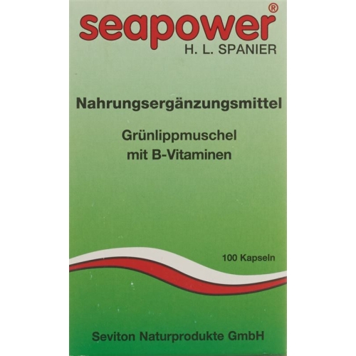 Seapower Grünlippmuschel mit B-Vitaminen Kapseln 100 Stück buy online