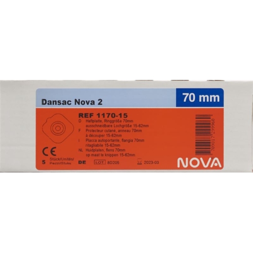 Dansac Nova 2 Basisplatten 70mm 15-62mm 5 Stück buy online