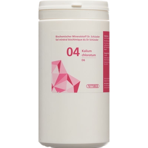 Phytomed Schüssler Nr. 4 Kal Chlor Tabletten D 6 1kg buy online