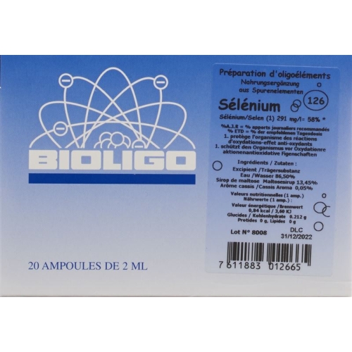 Bioligo Selenium Lösung 20 Ampullen 2ml buy online