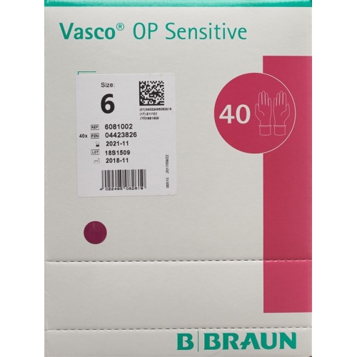 Vasco OP Sensitive Handschuhe Grösse 6.0 40 Paar buy online