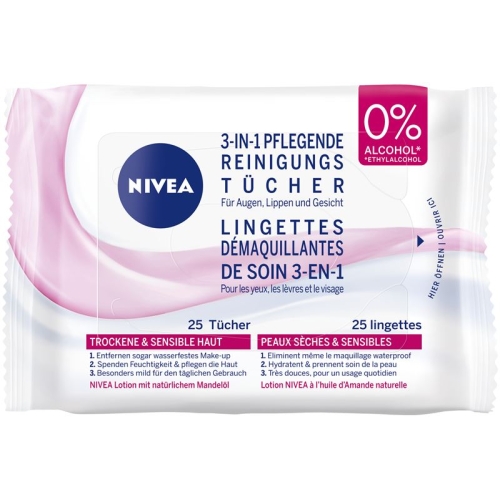 Nivea Pflegende Reinigungstücher 25 Stück buy online