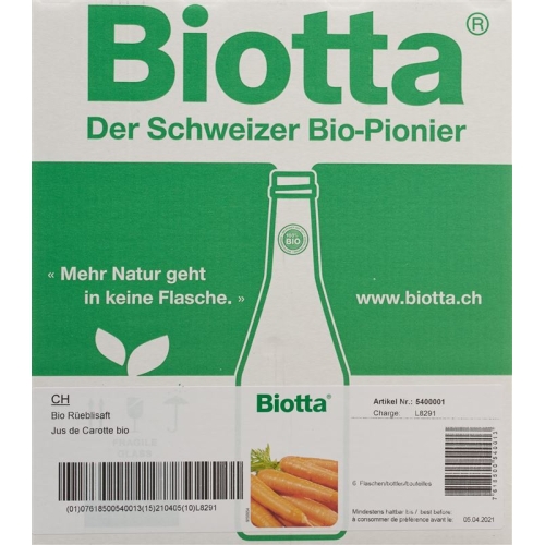 Biotta Bio Rüebli Flasche 5dl buy online