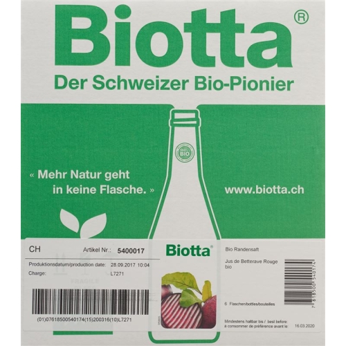 Biotta Bio Rande Flasche 5dl buy online