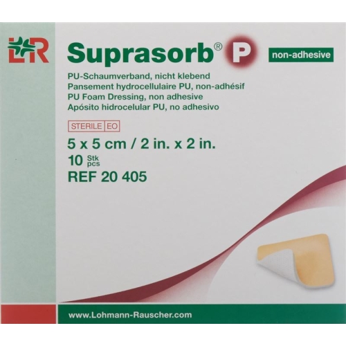 Suprasorb P Schaumverband 5x5cm non Adhesiv 10 Stück buy online